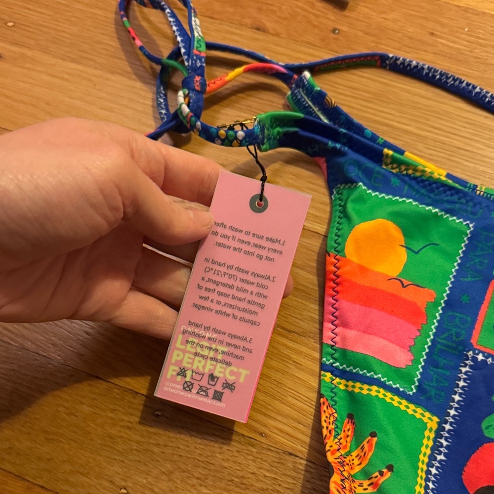 Oneone Colorful Patterned Bikini Bottom - Picture 5 of 6